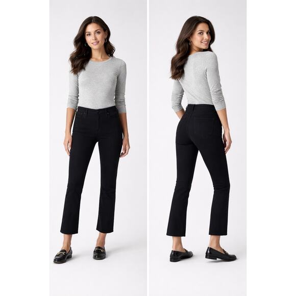 J.Crew Flare crop black jean in all-day stretch Size 30 NWT - Picture 3 of 9